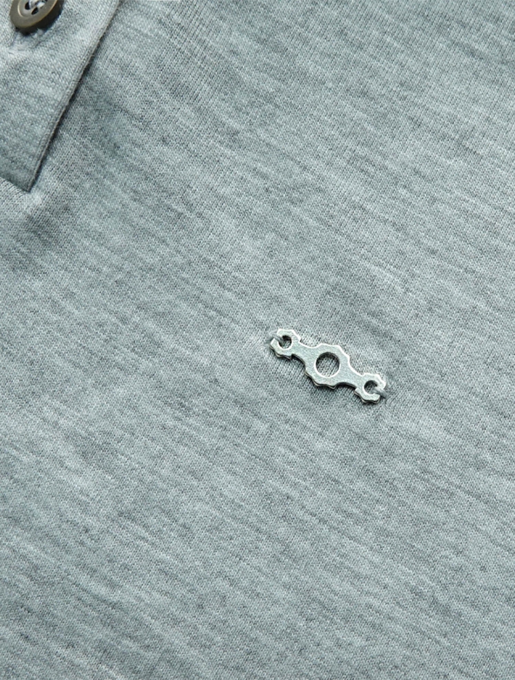 Metal Triclipse Polo Long Melange Gray