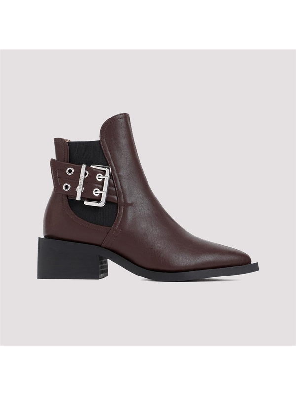 가니 FW24 Ganni Feminine Buckle Chelsea Boots S2652