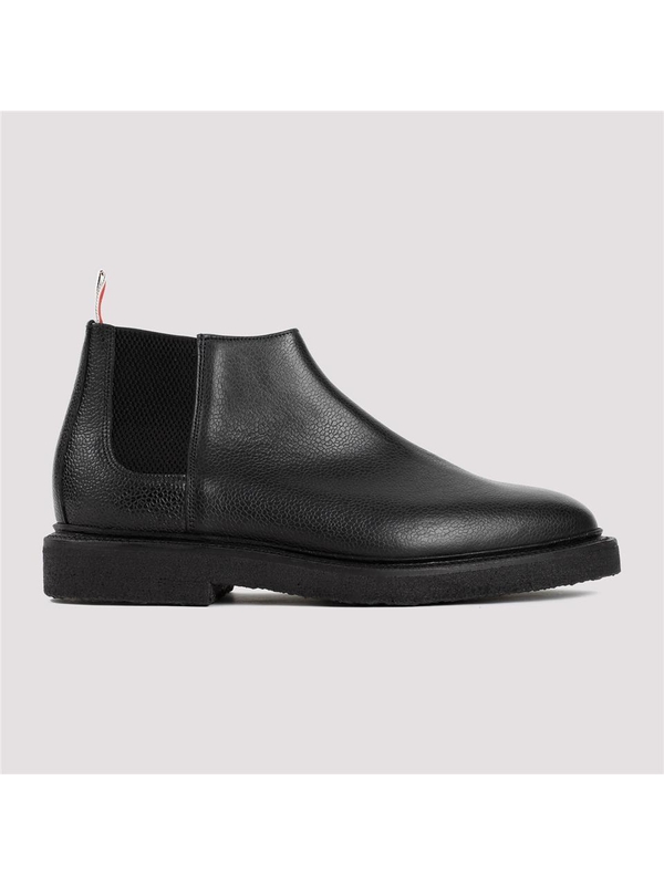 톰 브라운 FW23 Thom Browne Leather Mid Top Chelsea Boots MFB224B.06257