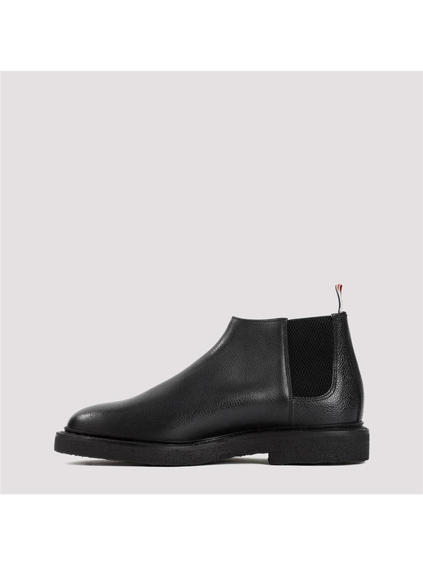 톰 브라운 FW23 Thom Browne Leather Mid Top Chelsea Boots MFB224B.06257