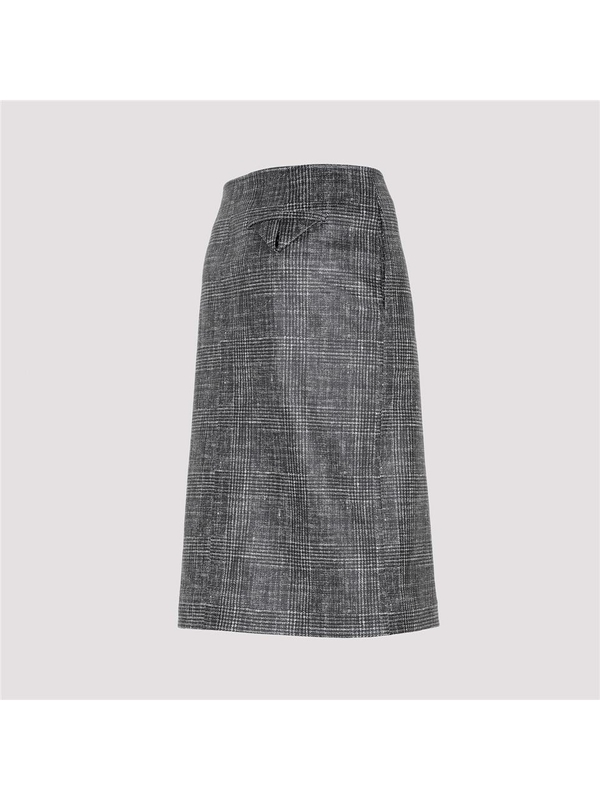 보테가베네타 SS24 Bottega Veneta Printed Leather Midi Skirt 739562.V2RZ0