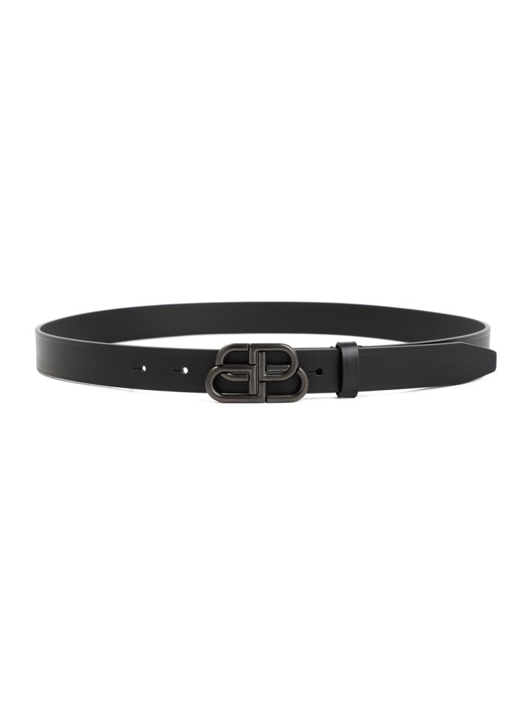 발렌시아가 FW24 Balenciaga Leather BB Belt 581690.1CH0J