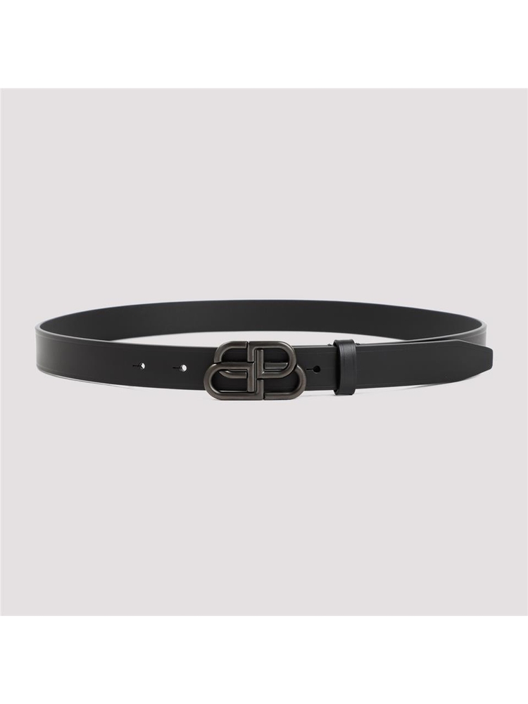 발렌시아가 FW24 Balenciaga Leather BB Belt 581690.1CH0J