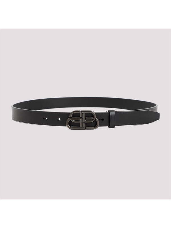 발렌시아가 FW24 Balenciaga Leather BB Belt 581690.1CH0J