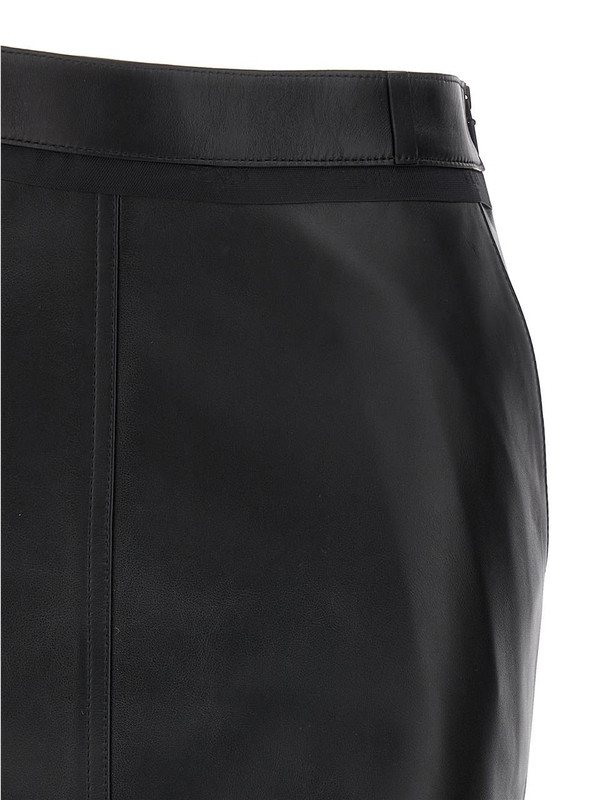 펜디 FW23 Leather midi skirt FPD774AQ31F0GME