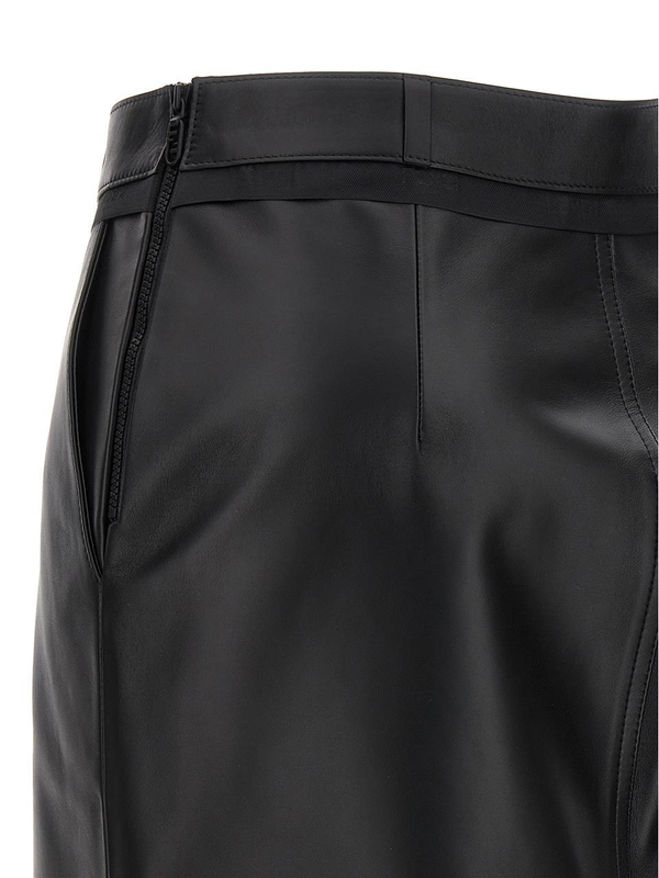 펜디 FW23 Leather midi skirt FPD774AQ31F0GME