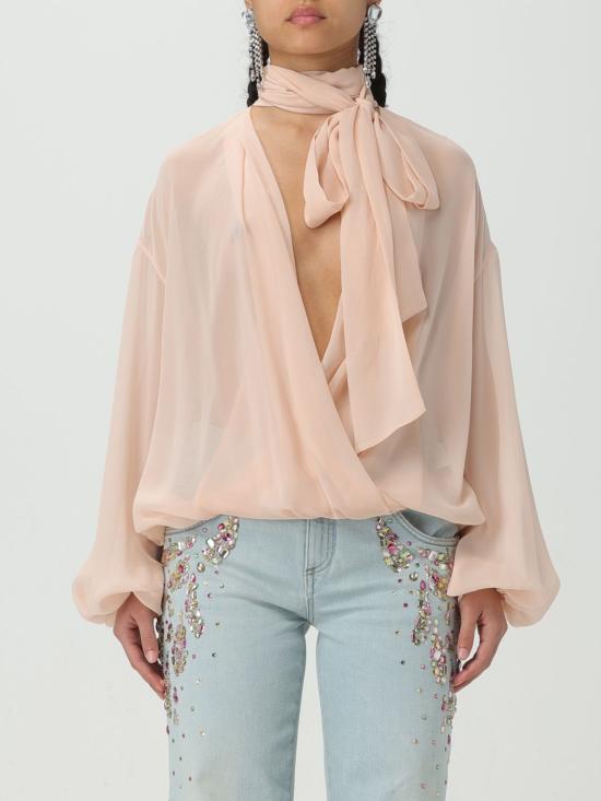 BLUMARINE | [해외배송] 24SS 블루마린 후드 티셔츠 2C258A N0144 Pink [해외배송] 24SS 블루마린 후드 티셔츠 2C258A N0144 Pink