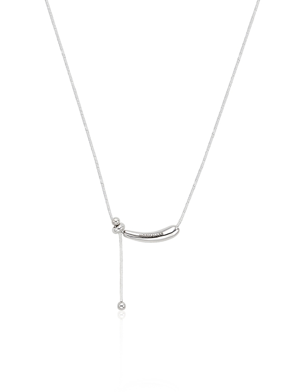 [Silver 925] Slide Ribbon Necklace