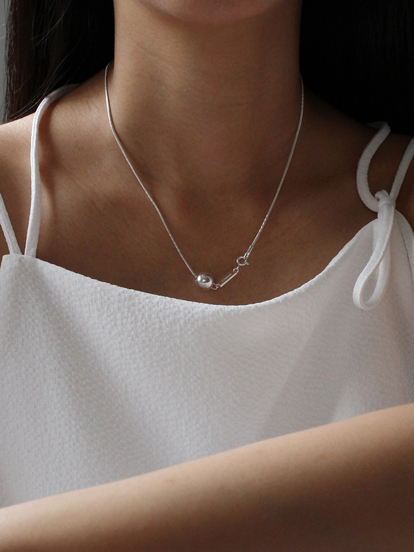 [Silver 925] Ball Two Way Necklace 