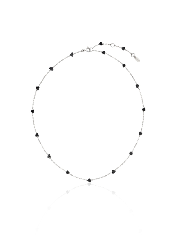 [White gold] Opaque Necklace