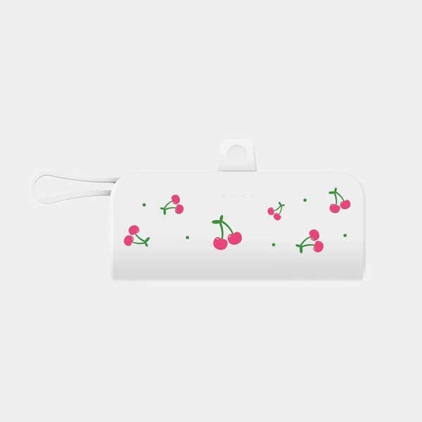 mini fruit cherry 도킹형 보조배터리 아이폰 갤럭시 미니 5000mAh