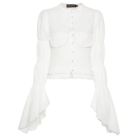 [해외배송] 24FW 시에드레스 셔츠 WPF24TP15WH MELLY WHITE