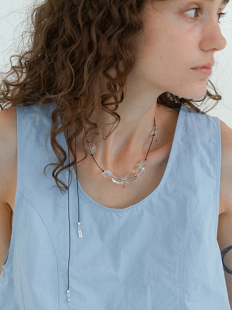 sheer string necklace