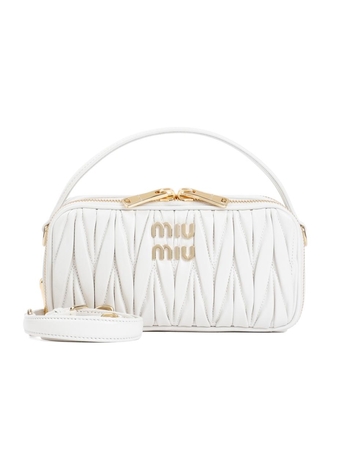 미우미우 FW24 Miu Miu Arcadie matelasse leather bag 5BH229VOOO.N88