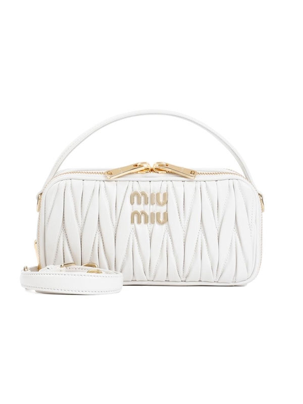 미우미우 FW24 Miu Miu Arcadie matelasse leather bag 5BH229VOOO.N88