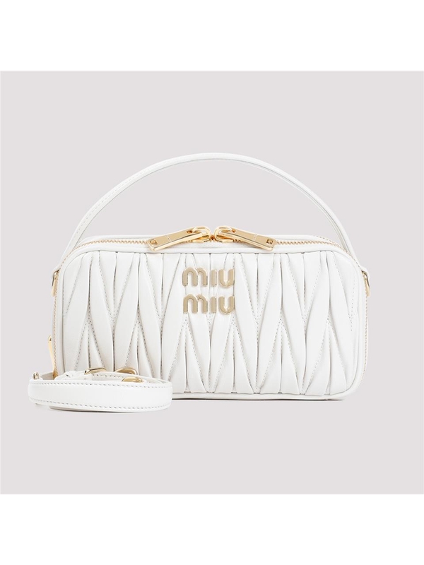 미우미우 FW24 Miu Miu Arcadie matelasse leather bag 5BH229VOOO.N88