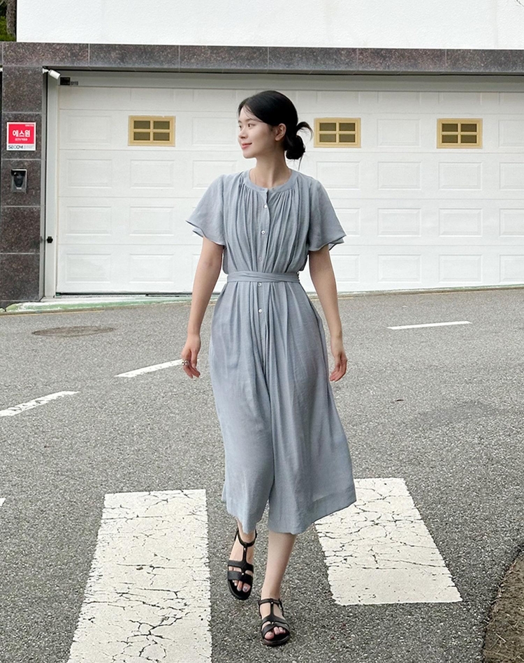 섬머 롱 드레스 스카이블루 SUMMER LONG DRESS SKY BLUE