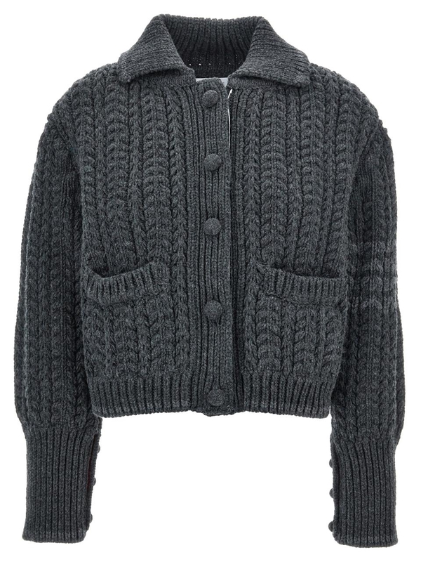 톰 브라운 FW24 Chunky Links cardigan FKJ102AY1036025