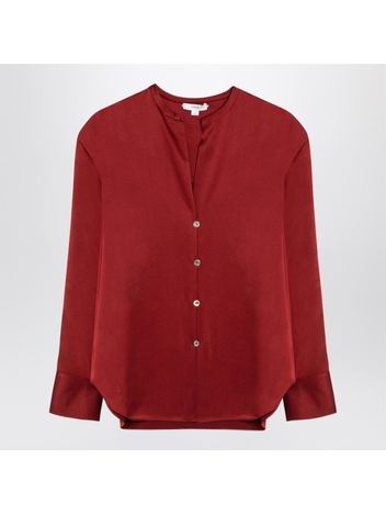 빈스 FW24 Vince Scarlet red silk shirt V048312993SI