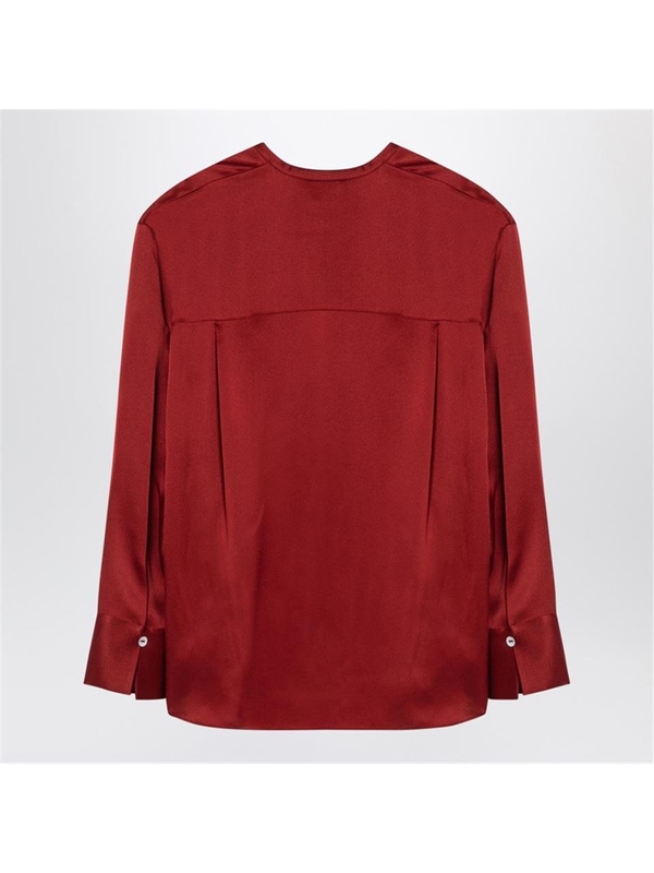 빈스 FW24 Vince Scarlet red silk shirt V048312993SI