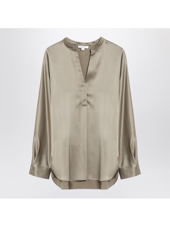 빈스 FW24 Vince Beige silk blouse VS26411926SI