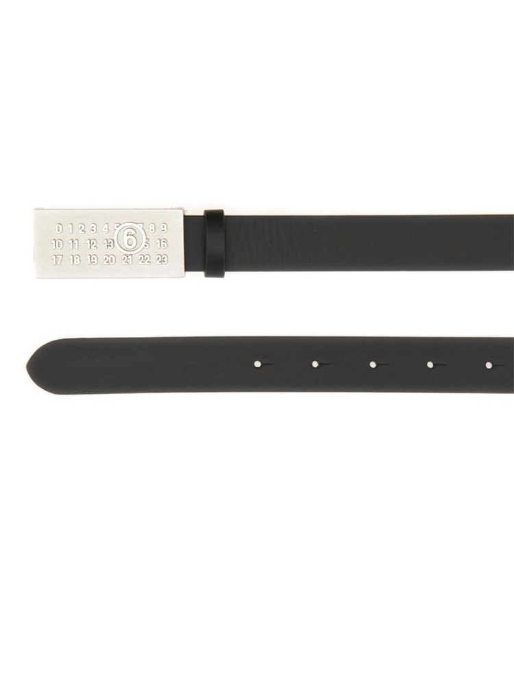 MM6 메종 마르지엘라 FW24 NUMERIC LOGO BELT SA6TP0010_P6418T8013