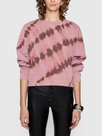 레베카밍코프 Rebecca Minkoff MINA SWEATSHIRT - ASH ROSE TIE DYE