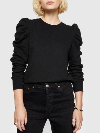 레베카밍코프 Rebecca Minkoff JANINE SWEATSHIRT - BLACK