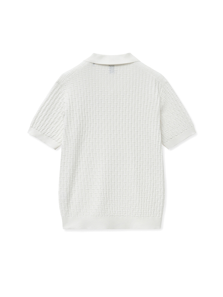 I Signature Half Opencollar_White