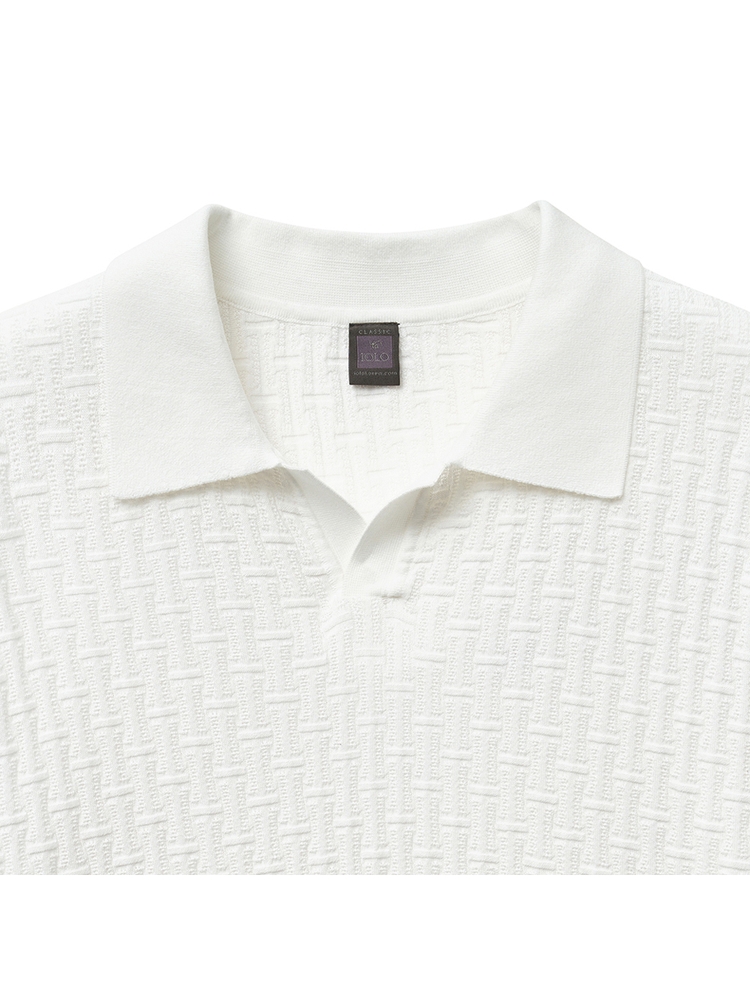 I Signature Half Opencollar_White