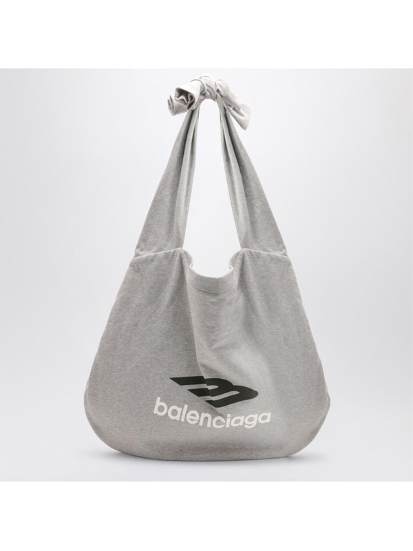 발렌시아가 FW24 Balenciaga New Jersey heather grey hobo bag 7924802AA6R