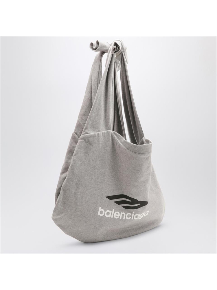 발렌시아가 FW24 Balenciaga New Jersey heather grey hobo bag 7924802AA6R