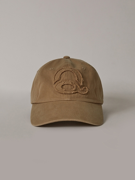 Washed Logo Ball Cap (Beige)