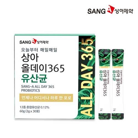 [상아제약] 상아 올데이365 유산균 (2g*30포)