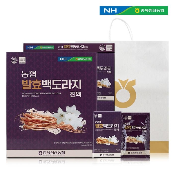 [충북인삼농협] 발효 백도라지진액 (70ml*30포)