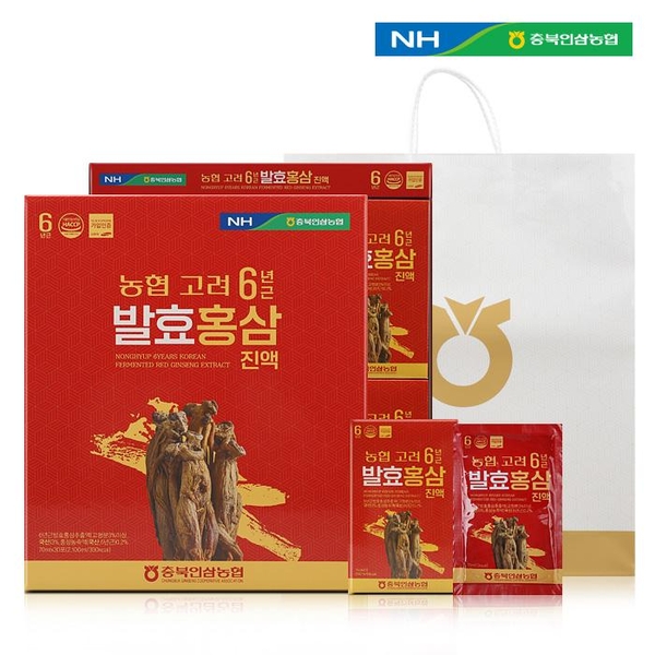 [충북인삼농협] 고려 6년근 발효홍삼진액 (70ml*30포)