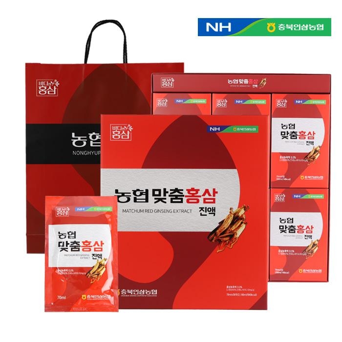 [충북인삼농협] 맞춤홍삼진액 (70ml*30포)