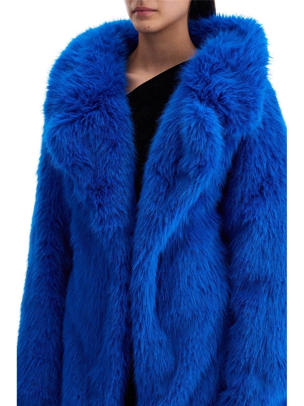 발렌시아가 FW24 maxi faux fur coat in 794648 TPQ23