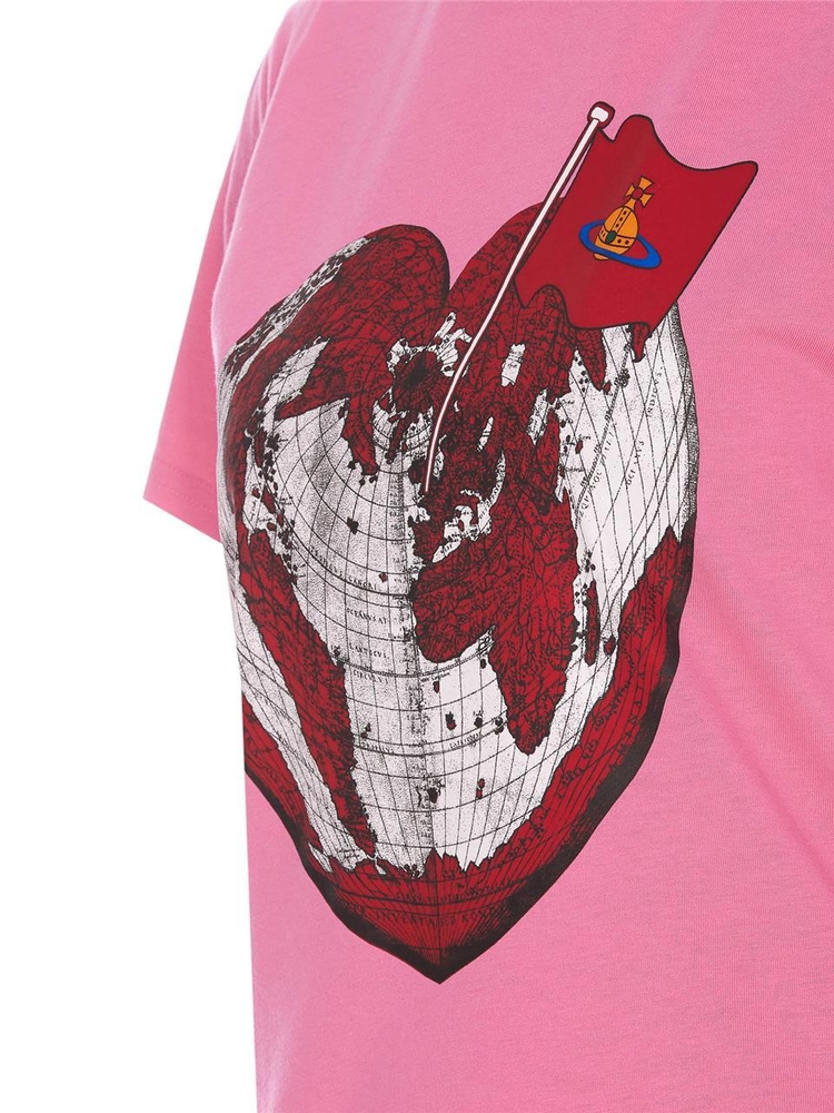 비비안웨스트우드 FW24 Vivienne Westwood T-shirts and Polos Pink 3G010023J001MG408