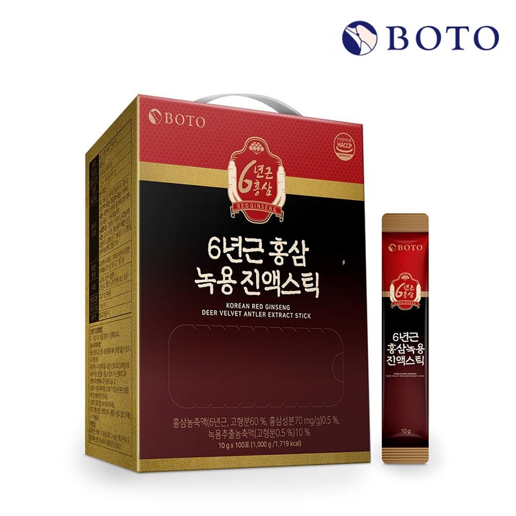 [보뚜] 6년근 홍삼녹용진액스틱 (10g*100포)