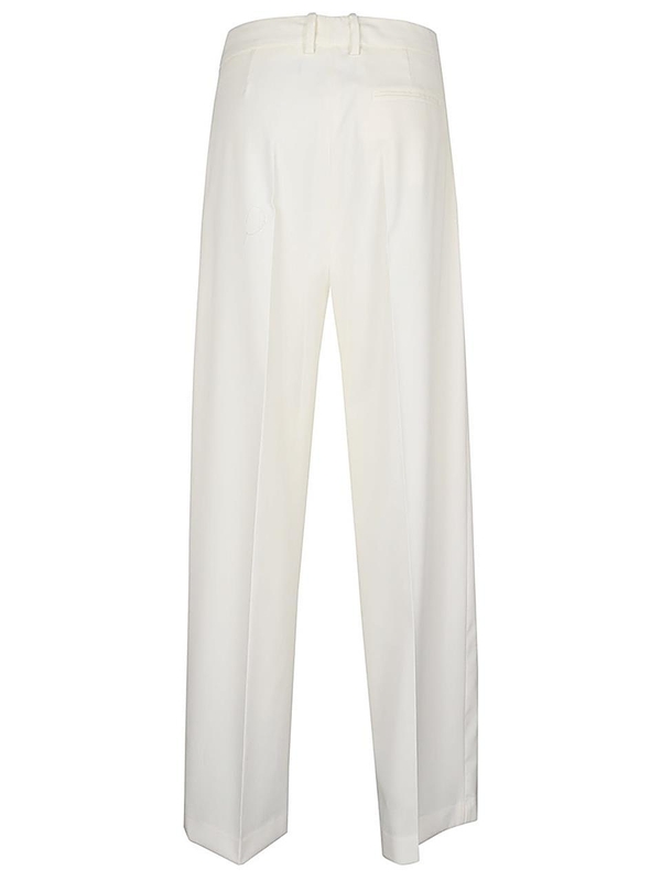 에리카 카발리니 SS24 Erika Cavallini Semi-Couture Trousers White P4SH05A20-0