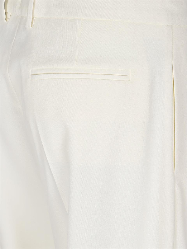 에리카 카발리니 SS24 Erika Cavallini Semi-Couture Trousers White P4SH05A20-0