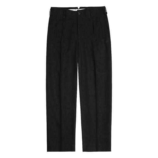 Linen Hollywood Trousers (Black)