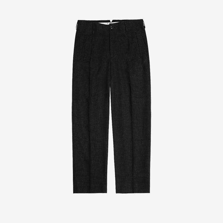 Linen Hollywood Trousers (Black)