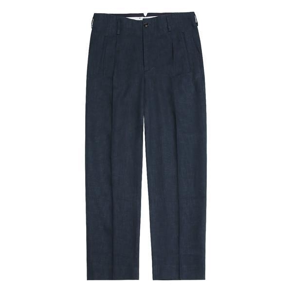 Linen Hollywood Trousers (Navy)