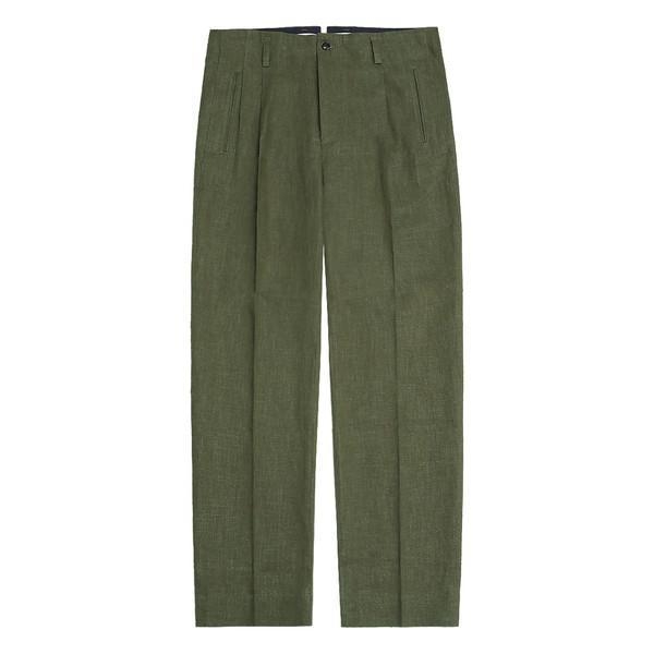 Linen Hollywood Trousers (Khaki)