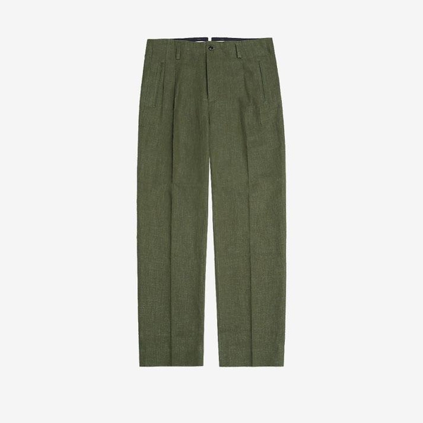 Linen Hollywood Trousers (Khaki)