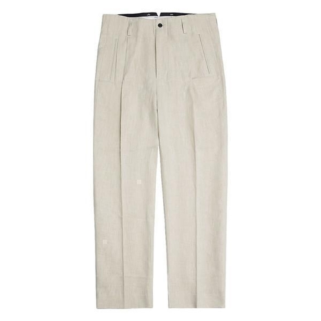 Linen Hollywood Trousers (Oatmeal)