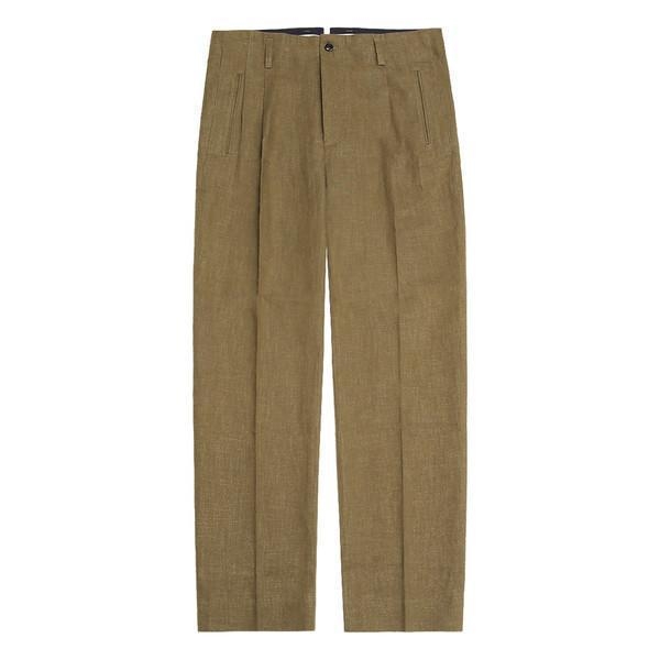 Linen Hollywood Trousers (Beige)