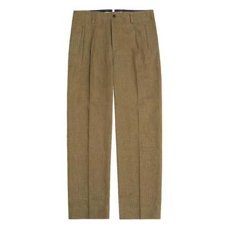 Linen Hollywood Trousers (Beige)